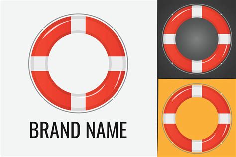 Lifesaver Logo Sea Lifeguard Buoy Logotype Lifebuoy Buoy Ring Logo