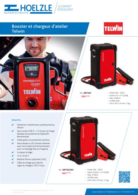 Telwin Drive Pro Starter 12 Volts Hoelzle