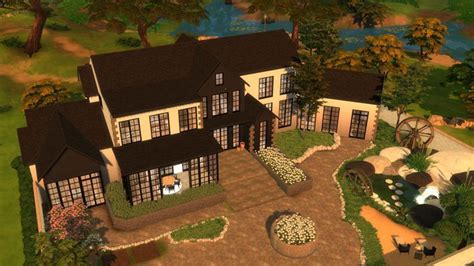 Modern Farmhouse in The Sims 4