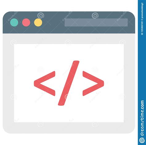 Web Entwicklung Die Vektor Ikone Kodierend Editable Vektor Abbildung