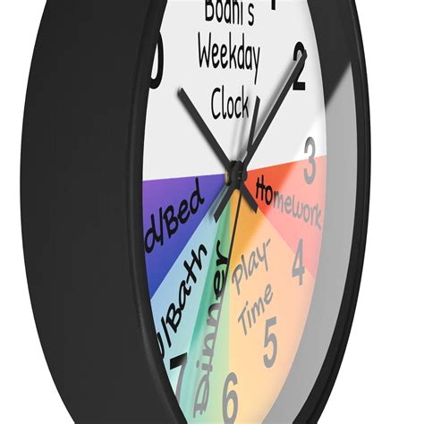 customizable kids routine wall clock personalized time management tool