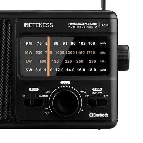 Retekess Tr Longwave Am Fm Sw Lw Band Radio With Bluetooth For Elderly