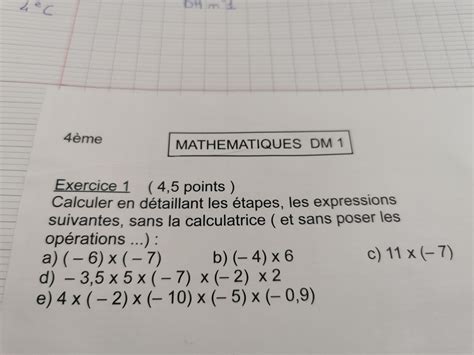 Calculer En D Taillant Les Tapes Les Expressions Suivantes Sans La