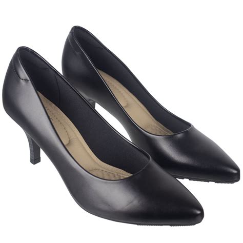 Sapato Scarpin Salto Baixo Feminino Modare Preto 7013 500 Marshoes