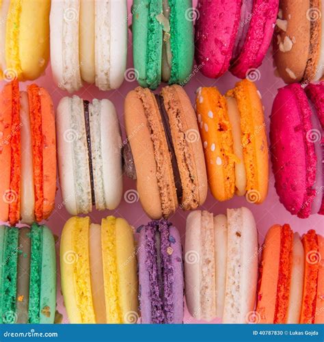 Colorful French Macaroons Stock Photo Image Of Delicious 40787830