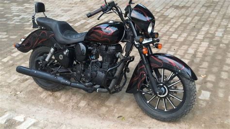 Modified Royal Enfield Classic Into Harley Davidson By Puranam