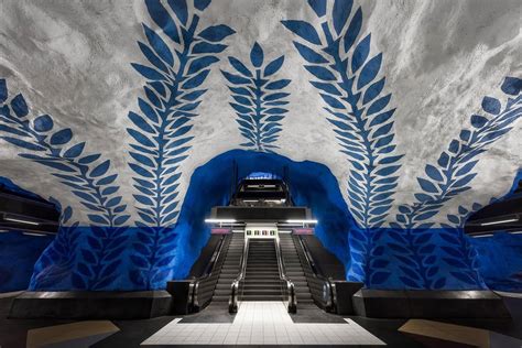 Colorful Pictures of Stockholm Subway Stations - Architecture