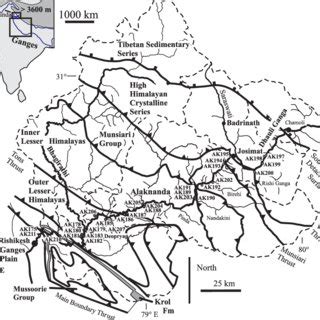 Sampling locations in the headwaters of the Ganges, the more detailed... | Download Scientific ...