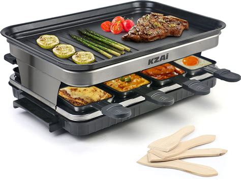 Amazon De Raclette Personen Tischgrill Elektrisch Mit