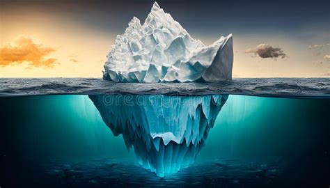 Tip of the Iceberg. Business Concept Stock Illustration - Illustration ...