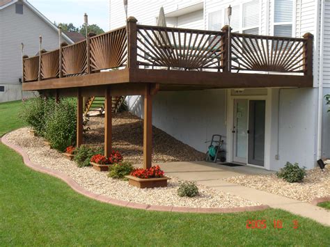 simple  deck landscaping    diy project aprylann