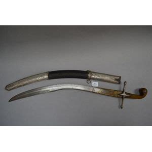 Turkish Kilij Sword With Gold And Silver Inlays Edged Weapons