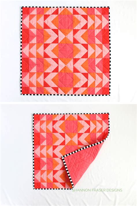 An Ode To Coral Featuring The Modern Aztec Mini Quilt Shannon Fraser Designs