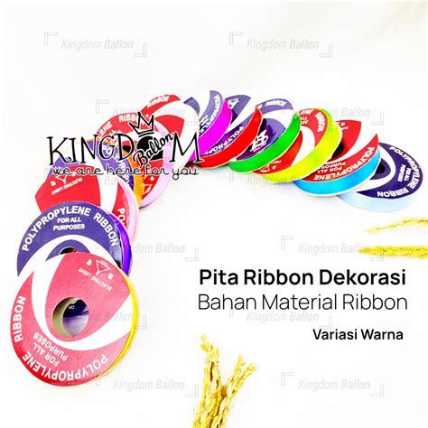 Jual Pita Kado Plastik Jepang Polos Ribbon 3 4 X 12yd Per Roll