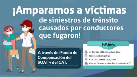 Fondo De Compensación Del Soat Y Del Cat Atendió A 11 418 Víctimas De