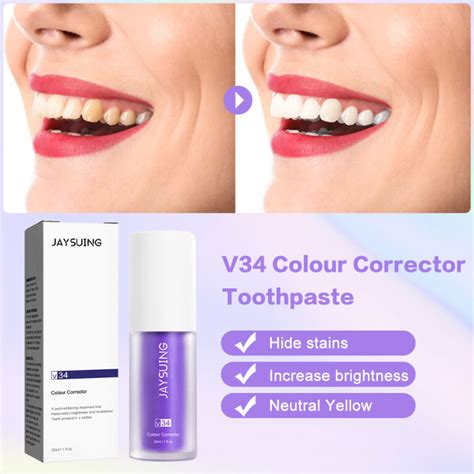 Pickme Store Jaysuing V34 Tooth Cleansing Mousse Purple Bottled Press