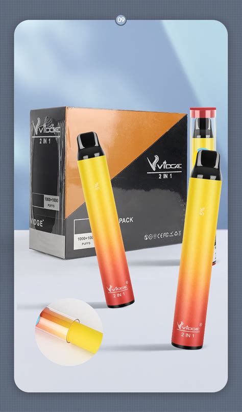 Vidge Disposable Vape Pen Device Puff Bar Plus 2000 Puffs 2 In 1 Vidge