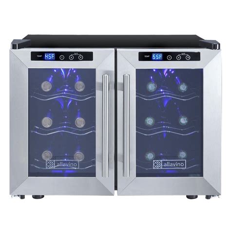 Allavino 12 Bottle Cascina Series Dual Zone Freestanding Wine Cooler And Reviews Wayfair