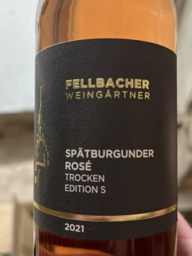 Fellbacher Weing Rtner Sp Tburgunder Ros Edition S Trocken Vivino