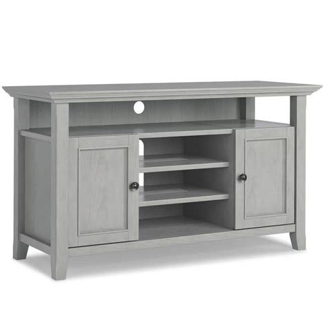 Simpli Home Amherst Solid Wood In Wide Transitional Tv Media Stand