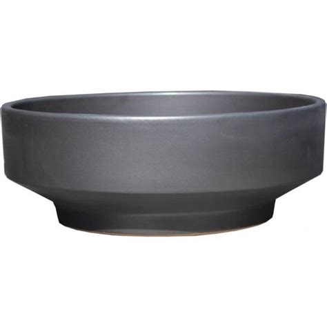 Hentschke Keramik Pot The Fleur Coupe Anthracite X Cm Tanche