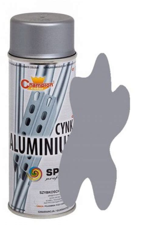 Champion Akrylowa Farba Spray Srebrna W Sprayu Ral Aluminium Za