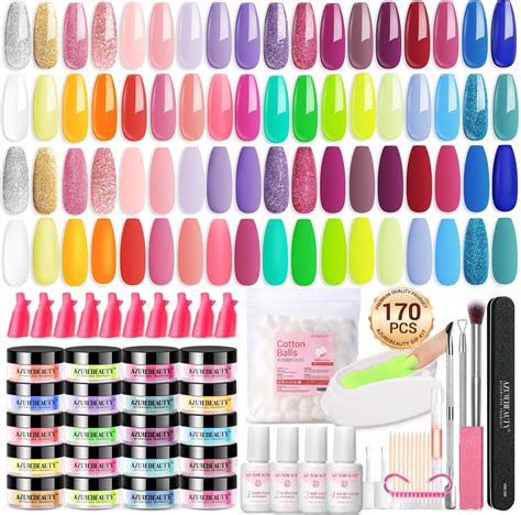 Amazon Azurebeauty Pcs Dip Nails Powder Starter Kit Color