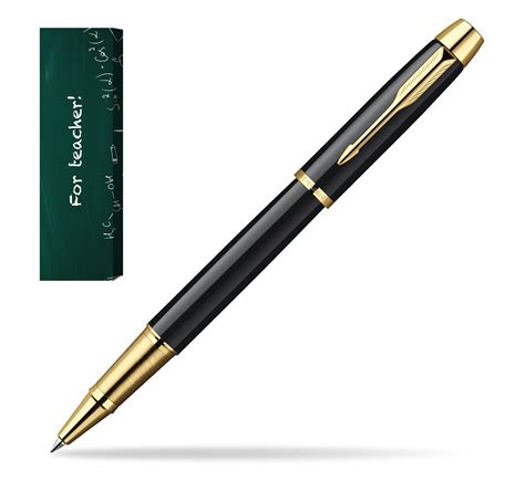 Parker IM Black Lacquer GT Rollerball Pen In Cover School In Cover