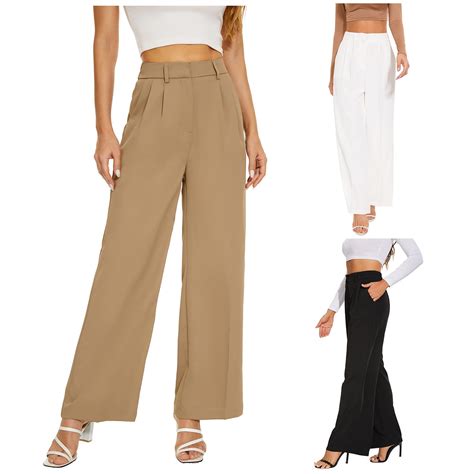 High Waist Tailored Wide Leg Pants