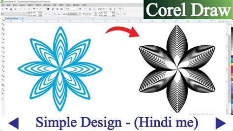 How To Make Simple Design On Coreldraw Beginner Coreldraw Tutorials