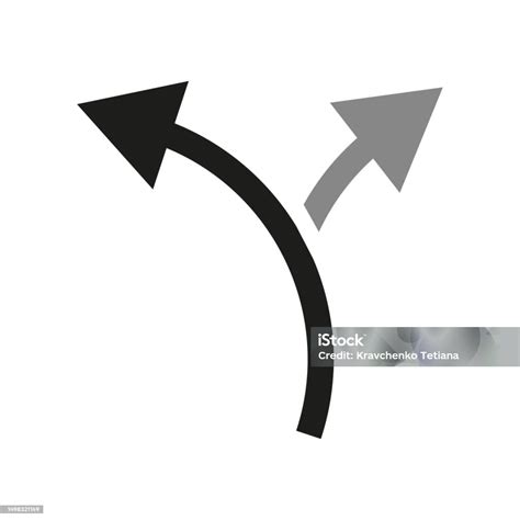 simbol panah dua arah ikon panah ilustrasi vektor gambar stok ilustrasi
