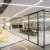 5 5mm Laminated Glass Partition Wall Aluminium U Channel Glass Office