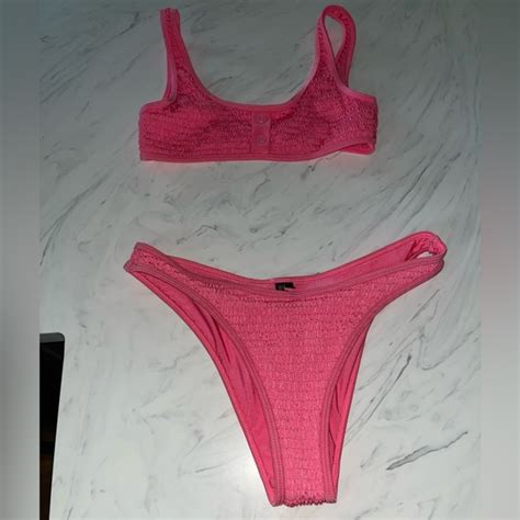 Kendall Kylie Swim Kendall Kylie Pink Bright Cheeky Bottom Bikini