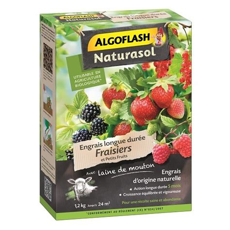 Engrais Fraisiers Et Petits Fruits Algoflash Naturasol