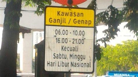 DAFTAR 26 Ruas Jalan Di Jakarta Yang Kena Aturan Ganjil Genap Mulai 13