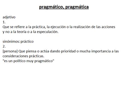 O Que Significa Pragmático - Significado Pragmatico