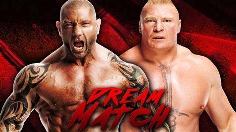 Brock Lesnar Vs Batista Dream Match Wwe 2k23 Youtube