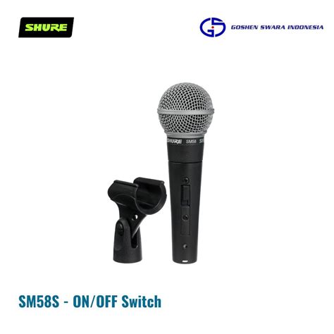 Jual Shure Sm58 S Handheld Dynamic Vocal Microphone With Onoff Switch