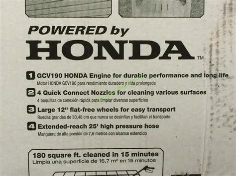 Powerstroke 3000 Psi Pressure Washer Powered By Honda Costco Chaser