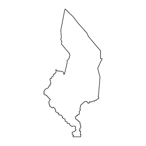 Mapa de la división administrativa de la región sur de malawi