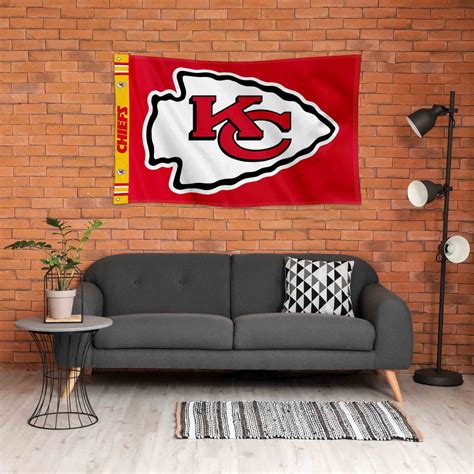 Kansas City Chiefs Printed Header 3x5 Flag State Street Products