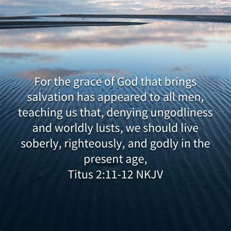 Titus For The Grace Of God That Brings Salvation Has Appeared