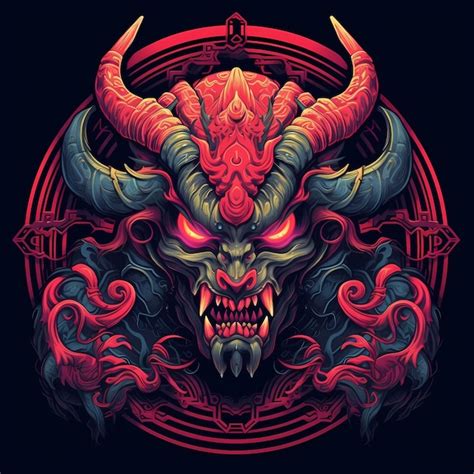 Premium Ai Image The Demon Lurked In The Shadows Tshirt Showcases A