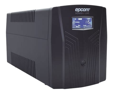 No Break Regulador De Voltaje Epcom EPU 1200 LCD 1200VA Entrada Y