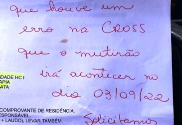 Convoca O Falha E Pacientes Perdem Viagem Para Consulta De Mutir O Em