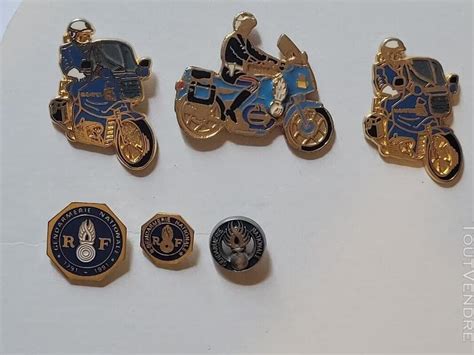 PINS GENDARMERIE MOTARD MILITAIRE LOGO SERIE 6 PINS Kingersheim 68260