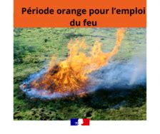 Passage En P Riode Orange Pour L Emploi Du Feu Communiqu S De Presse