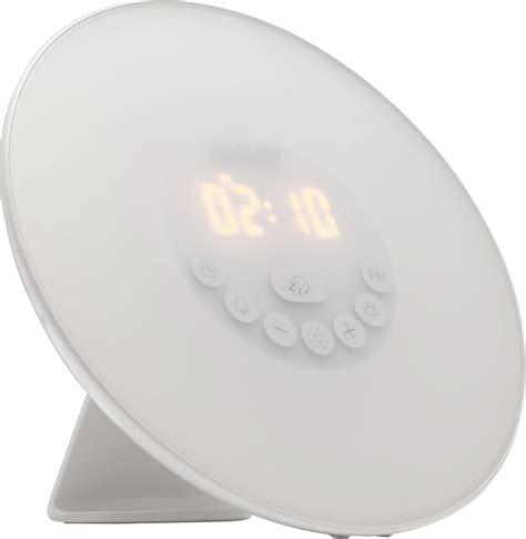 Réveil lumineux avec radio Denver CRL 330 blanc Conrad fr