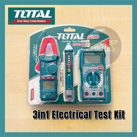 TOTAL 3in1 Electrical Test Kit TOTAL Digital Multimeter Digital AC