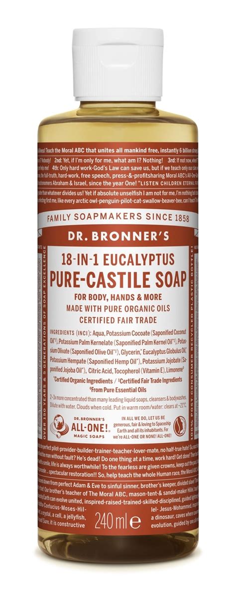 Dr Bronners Vloeibare Zeep Met Eucalyptus 240ml Kopen Groenlijf